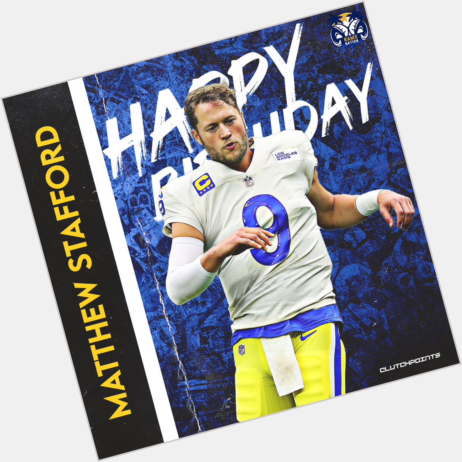 Rams Nation, let\s wish Matthew Stafford a happy 34rd birthday 