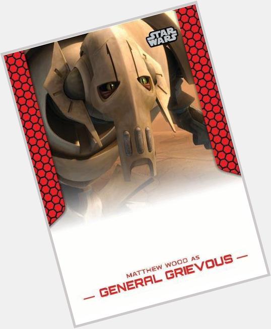 Happy birthday General Grievous -Matthew Wood! Look for his autograph cards in Topps Star Wars Chrome Perspectives! 