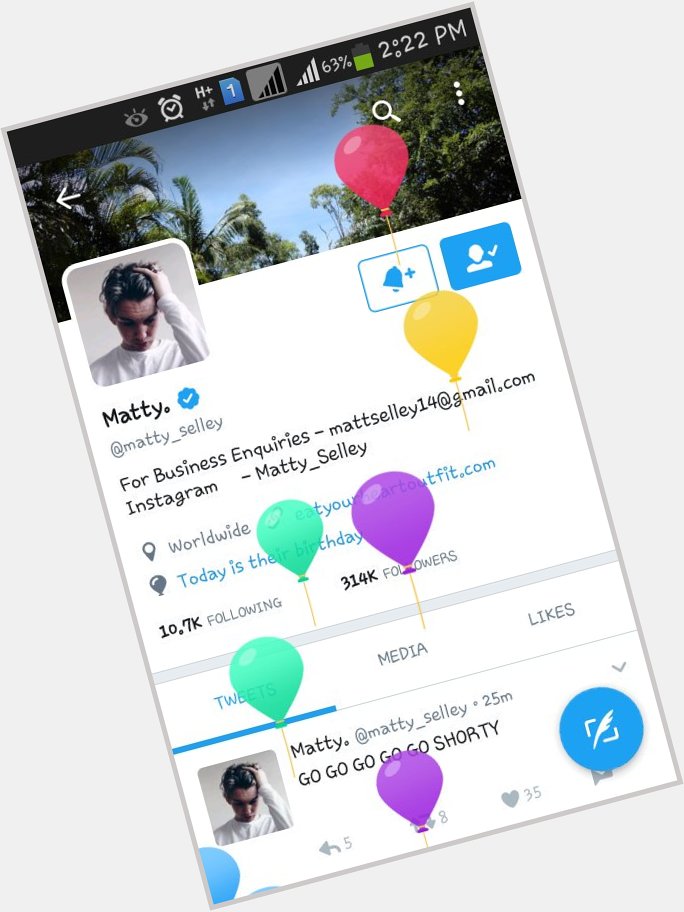 Happy birthday  . Love seeing those balloons don\t ya? Hope you have an amazing year ahead 
