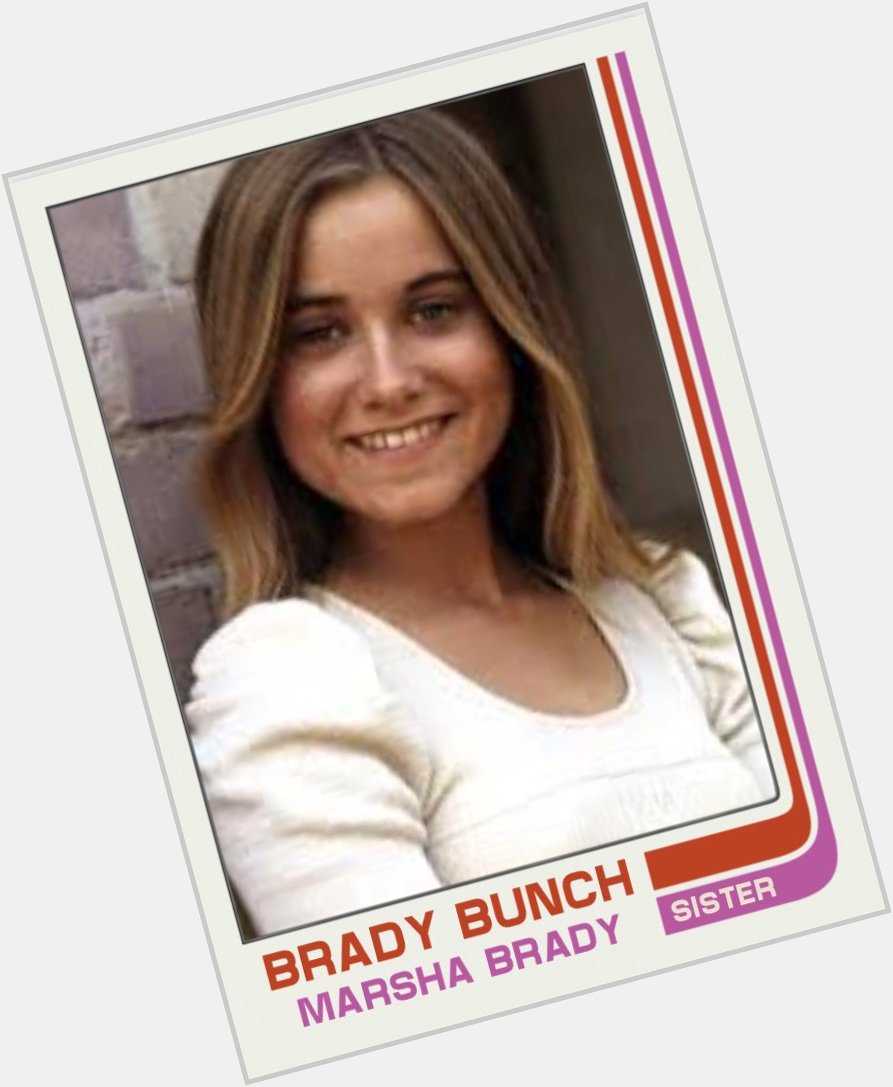 Happy 65th birthday to Maureen McCormick.  Marsha Brady was the girl every guy wanted to live next door to. 