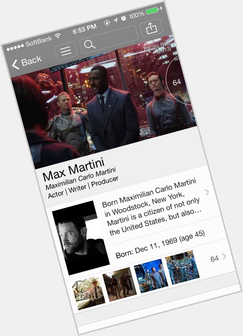 Happy 45th birthday to Max Martini!!     