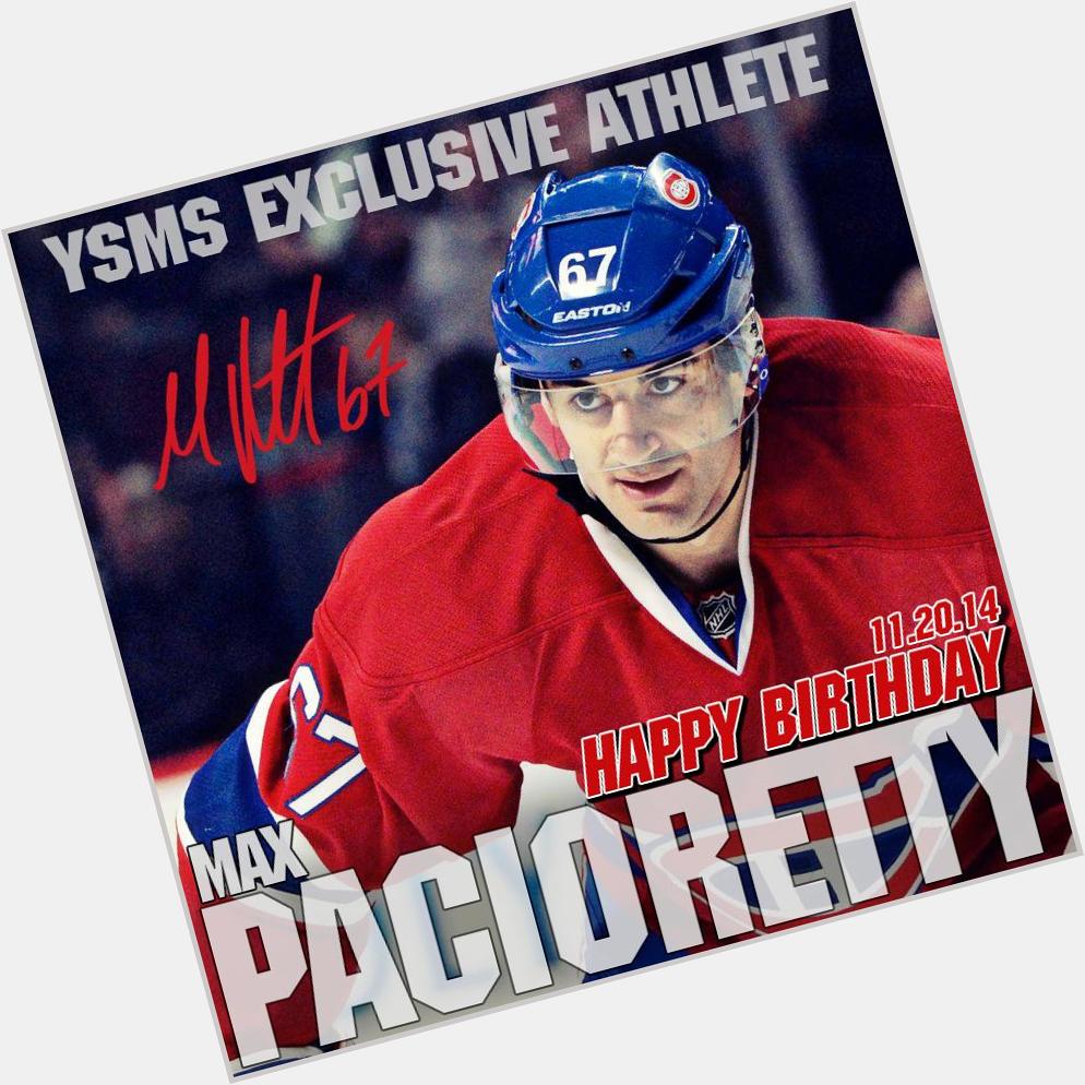 HAPPY BIRTHDAY 11/20 TO YSMS EXCLUSIVE ATHLETE MAX PACIORETTY OF THE REmessage YOUR BDAY WISHES! 