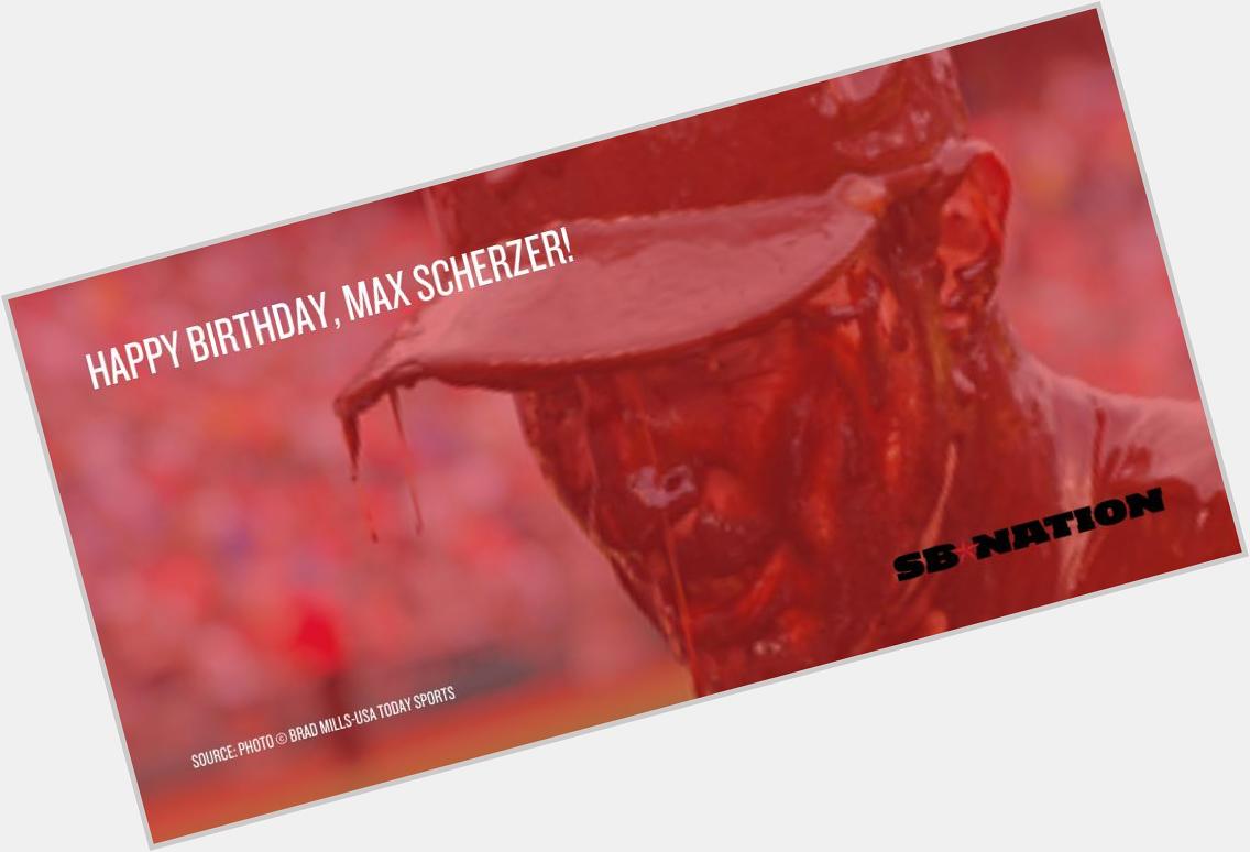  starter Max Scherzer turns 31: Happy Birthday, 