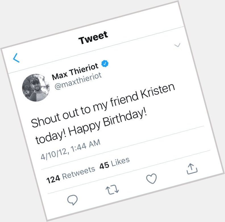 Kristen Stewart doesn\t have message so let\s shout out happy birthday to Max Thieriot like he did to her 