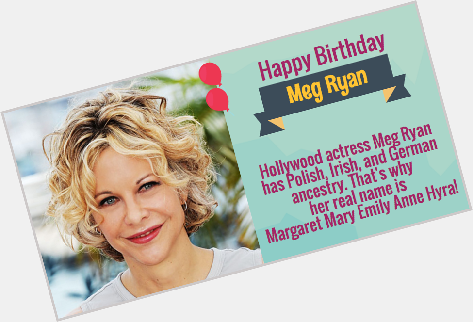 Here\s wishing the gorgeous Meg Ryan a very happy birthday! 