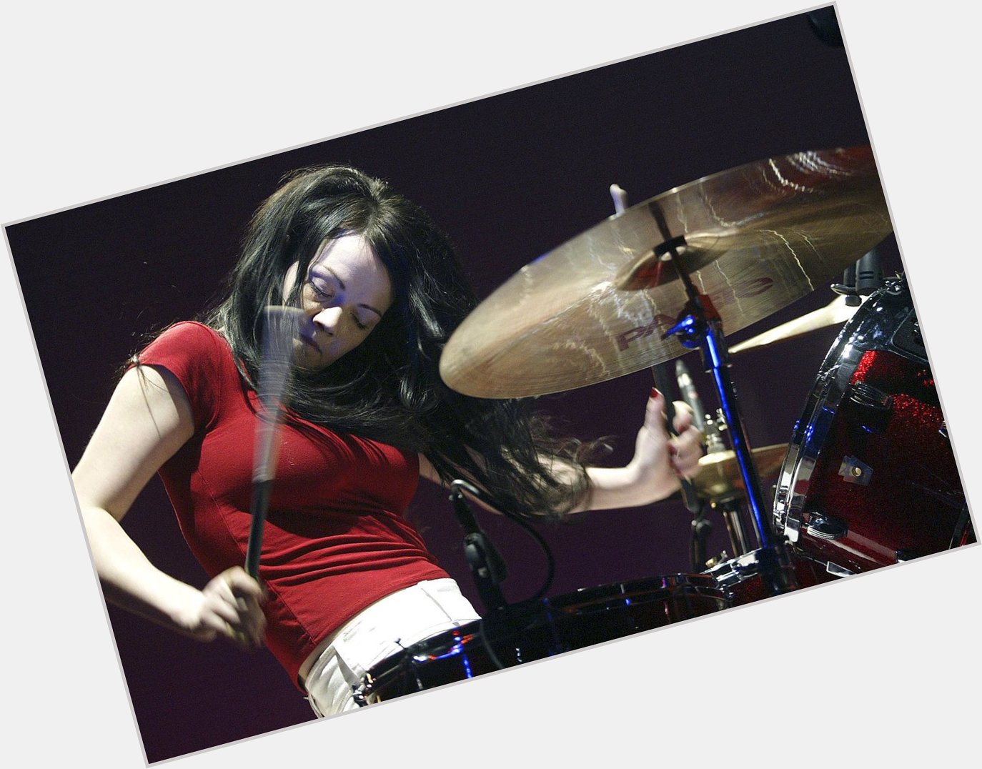 Happy 41st birthday to White Stripes drummer Meg White...wherever you are.   