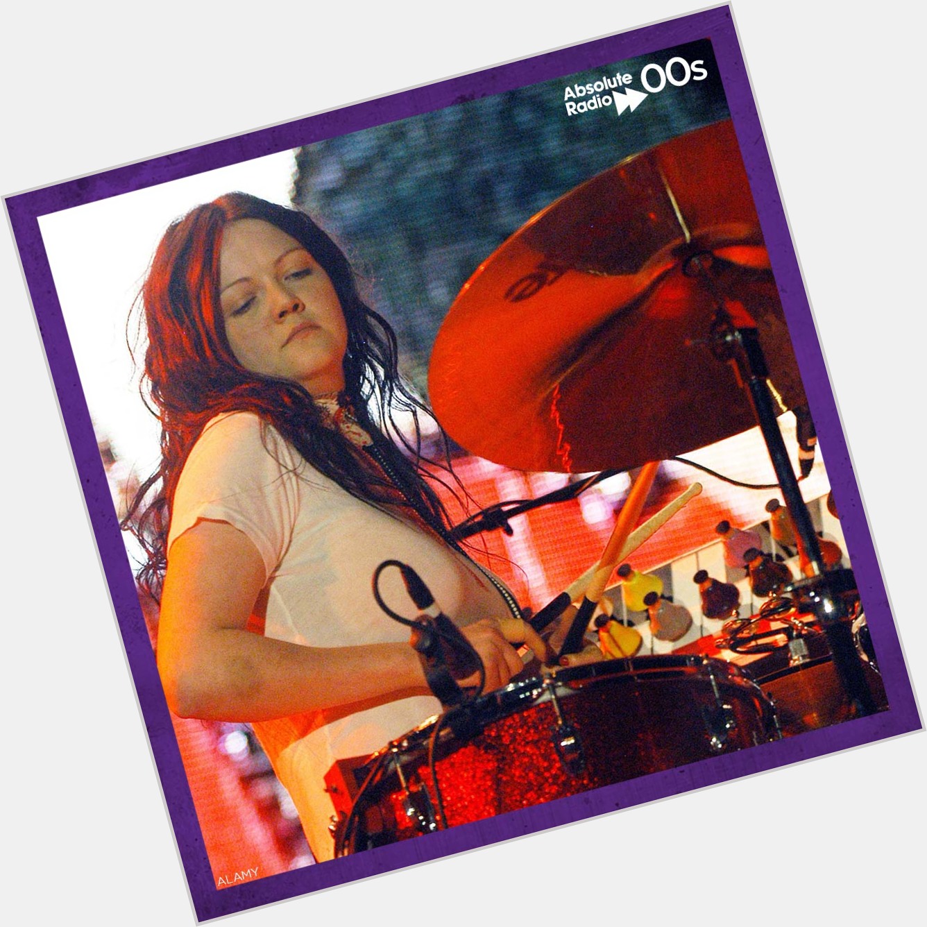 Happy birthday to Meg White of the  The Detroit drummer is 47 today! 