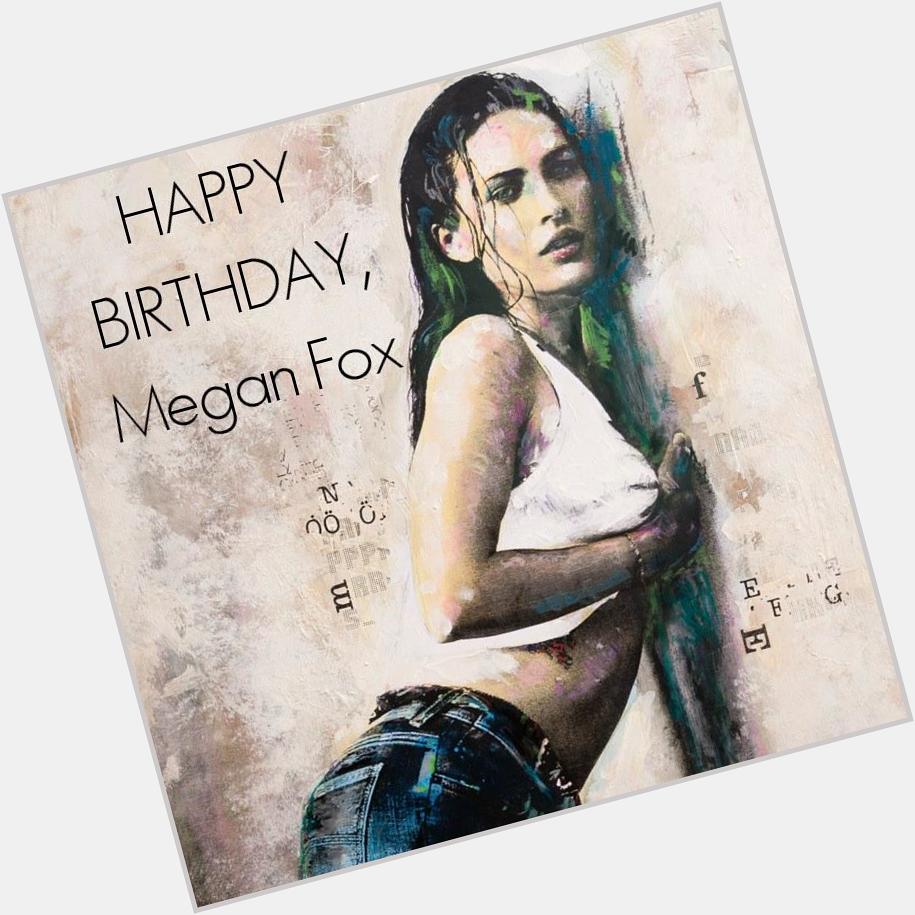 Happy Birthday Megan Fox Artwork © Sid Maurer available on  