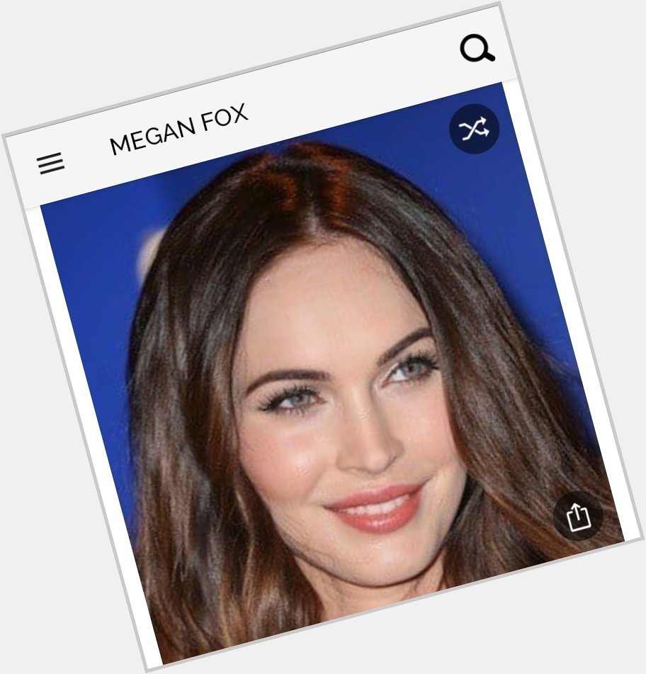 Happy birthday to this great actress.  Happy birthday to Megan Fox 