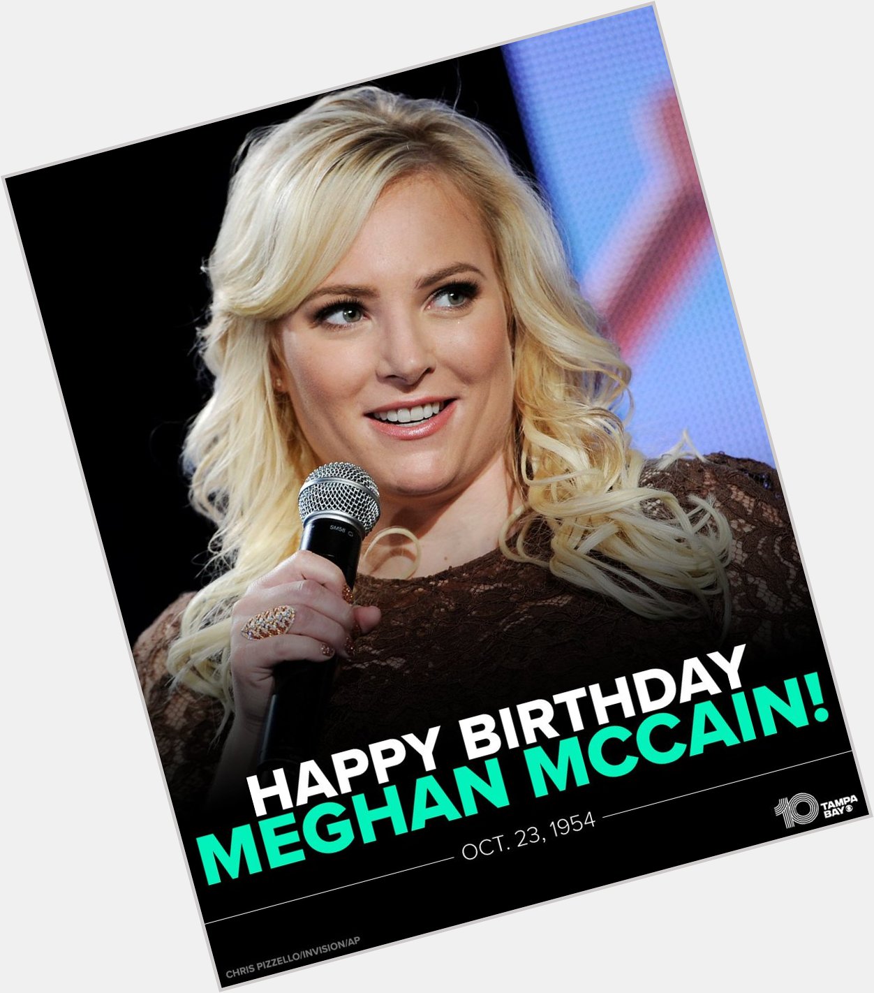 Happy 36th Birthday Meghan McCain!! The daughter of the late John McCain was born on this day in Phoenix, Arizona. 