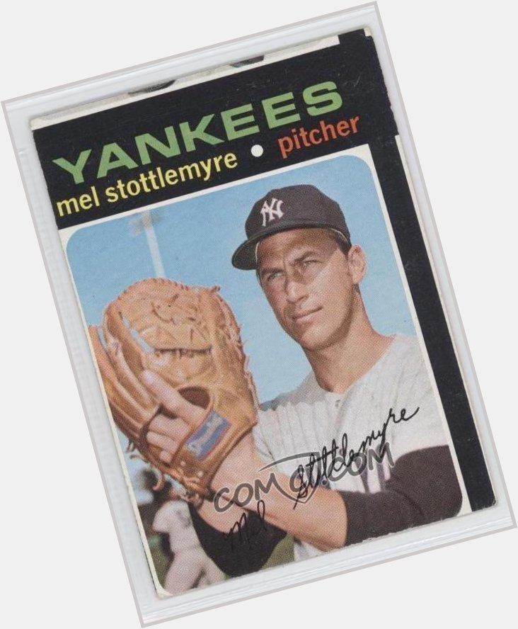 Happy 74th birthday to Mel Stottlemyre. 5X a WS champ and 5X an all-star. 