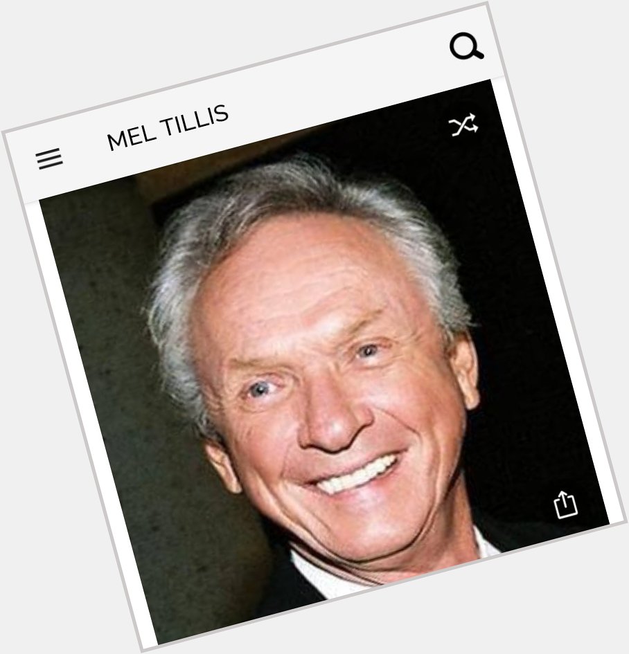 Happy birthday to this great country singer.  Happy birthday to Mel Tillis 