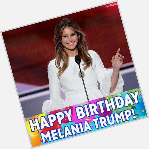 Happy 47th birthday to the First Lady of the United States, Melania Trump! 