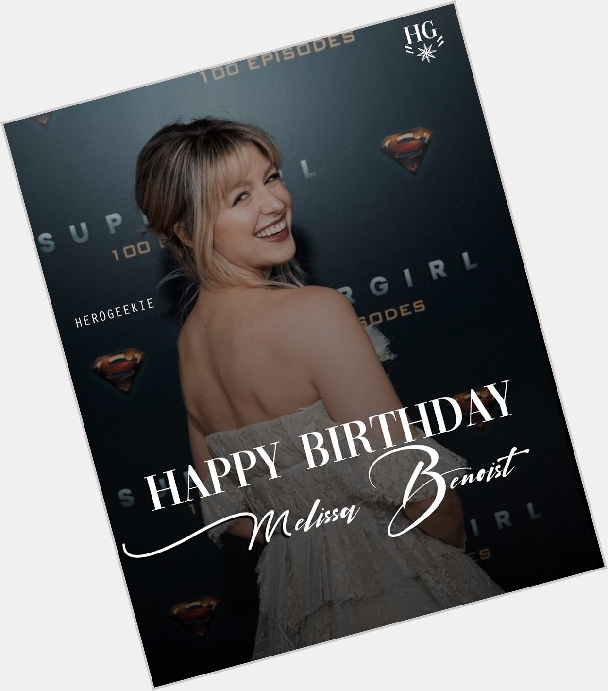 Hoje a nossa eterna Supergirl, a Melissa Benoist está completando 32 anos! Happy Birthday       