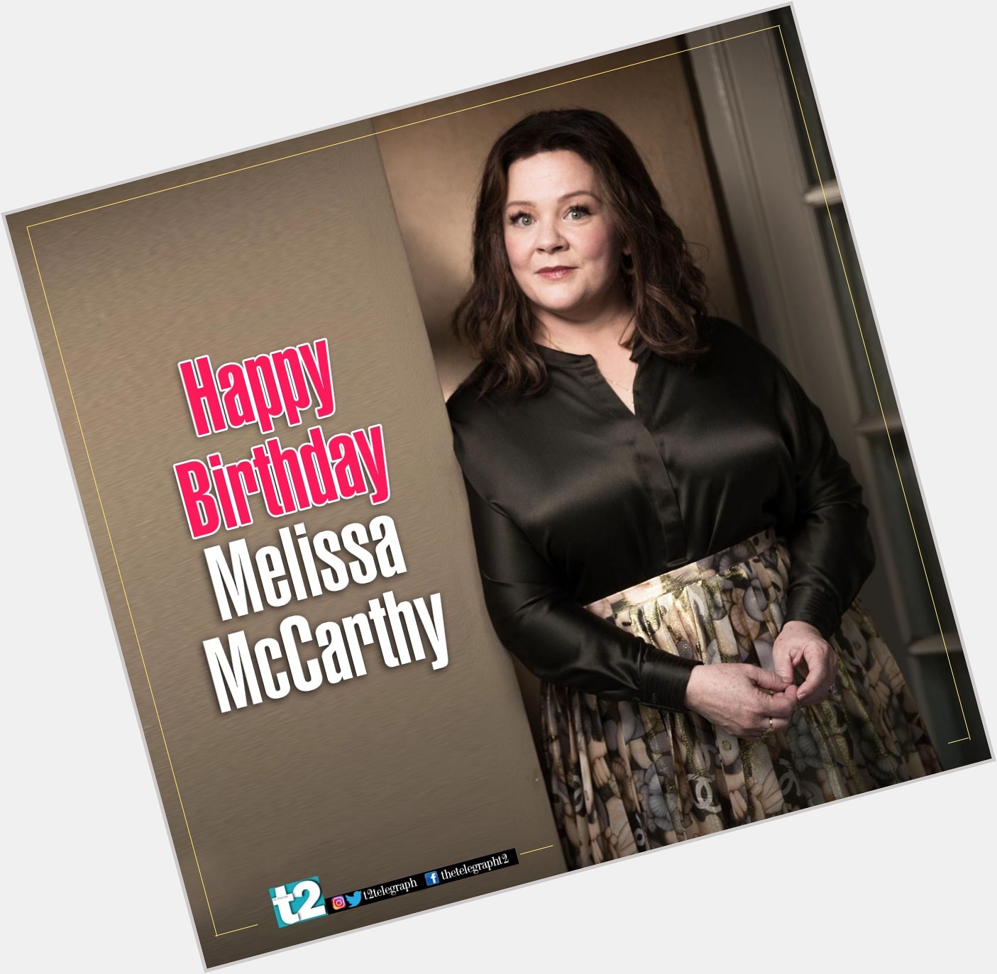  Comedy is her middle name. Happy birthday Melissa McCarthy. 