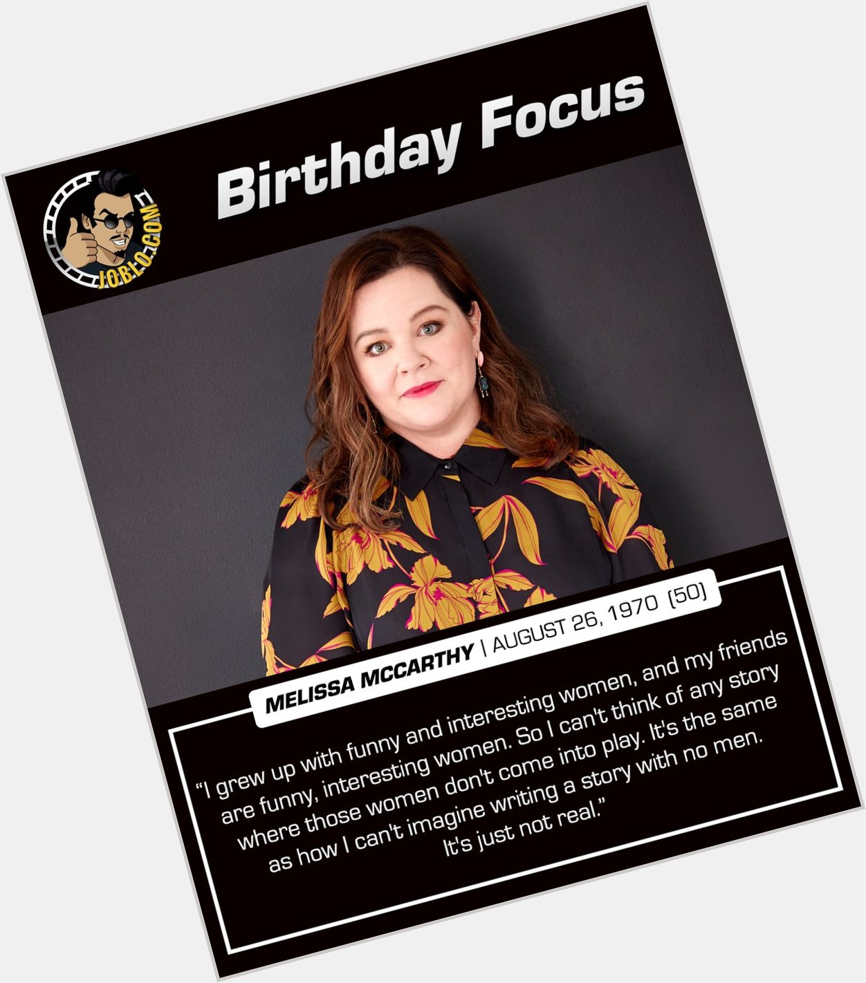 Happy 50th birthday to the hilarious Melissa McCarthy! 