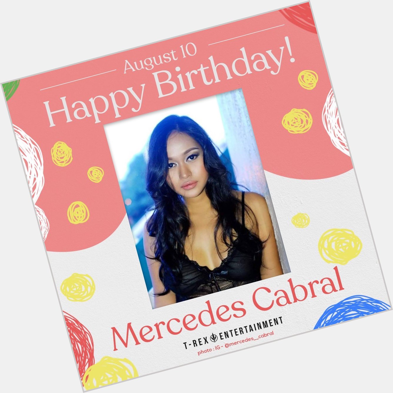 Happy 34th birthday, Mercedes Cabral!

More blessings to come! 