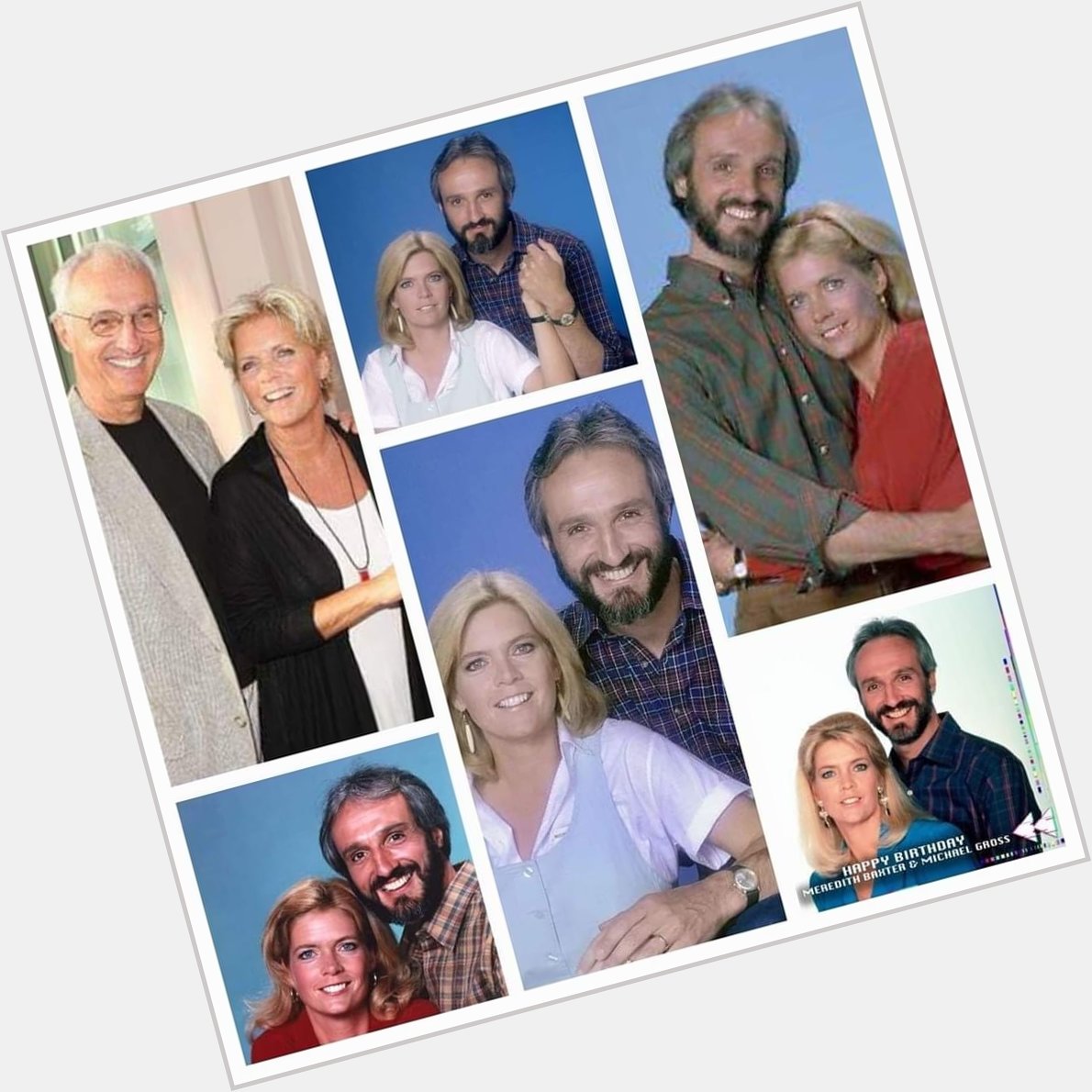 Happy 76th Birthday to both  Michael Gross and Meredith Baxter, pics courtesy of Flashback to the 70 s.   