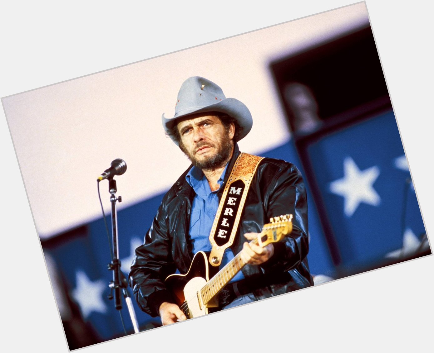 Merle Haggard  was born on this day, April 6, 1937  and he died on this day, April 6, 2016. 
Happy Birthday/RIP 