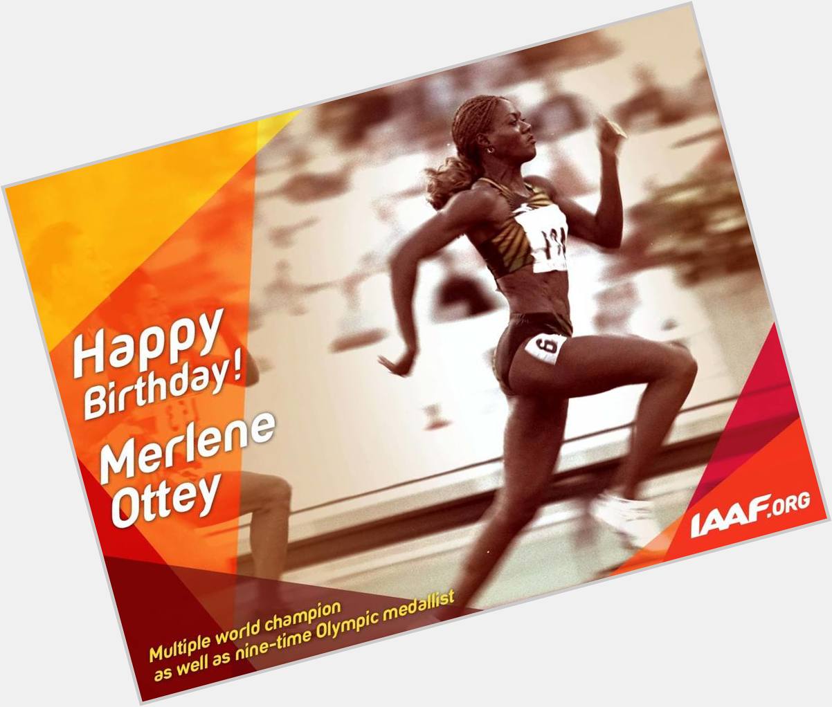 Happy birthday to Merlene Ottey! 
More:  