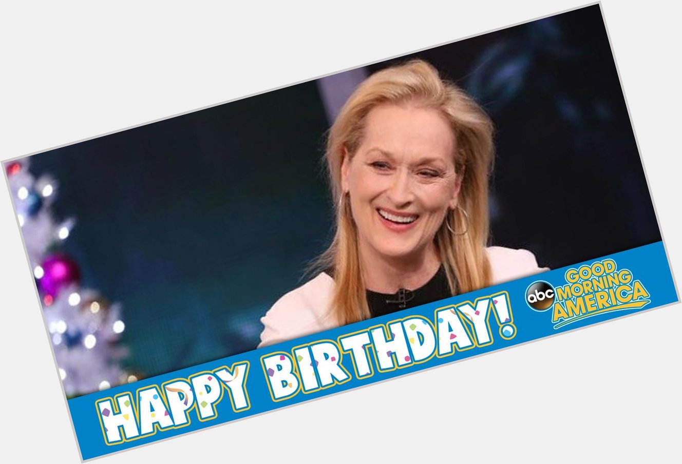 Happy Birthday to the incredible 3-time Award winner Meryl Streep!   