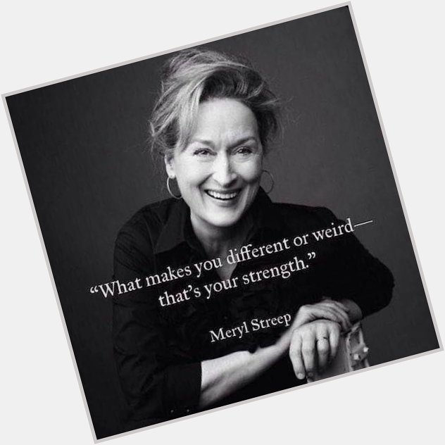 Happy birthday Meryl Streep! 