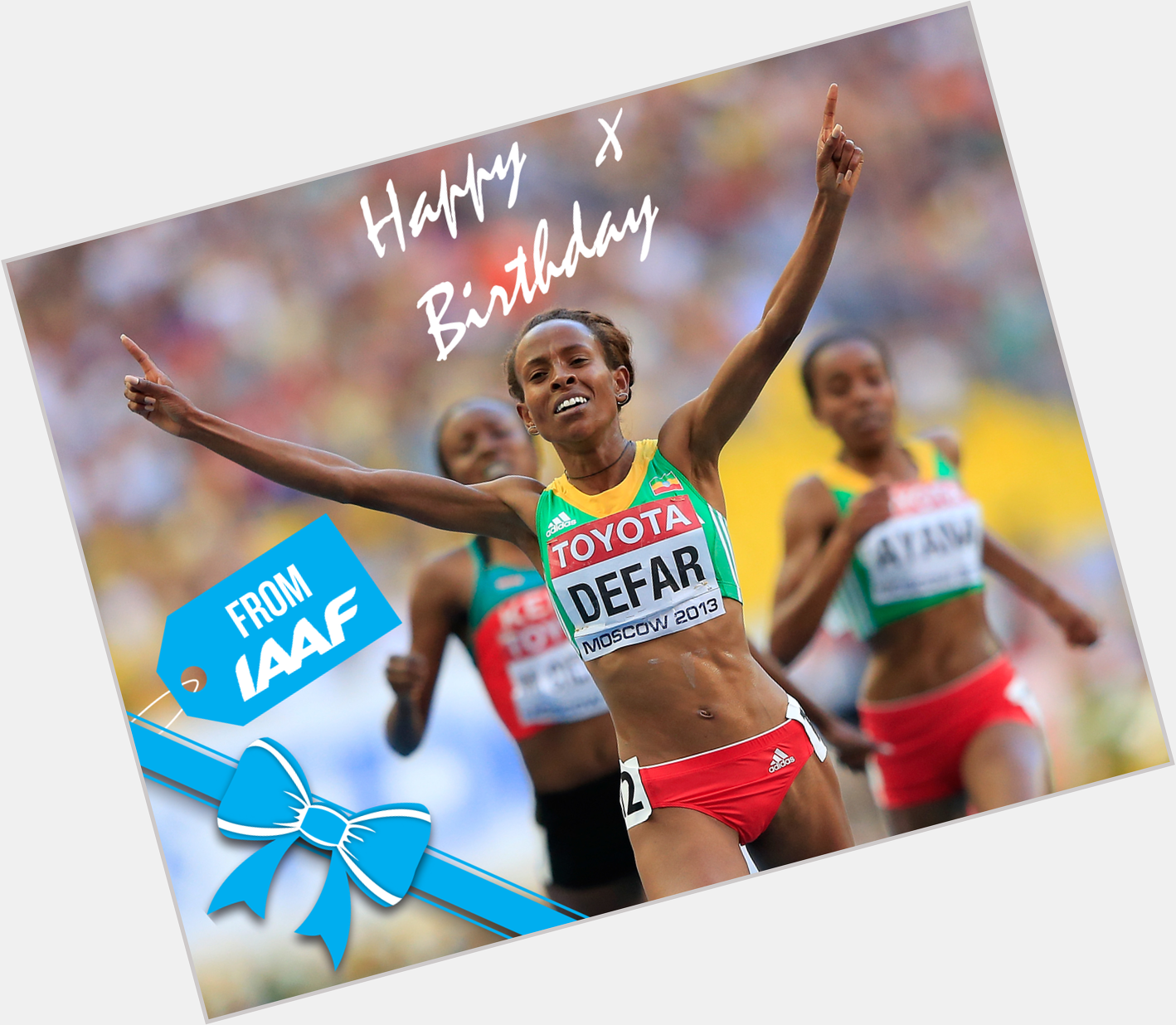  Happy Birthday to 2-time World and Olympic Champion Meseret Defar 