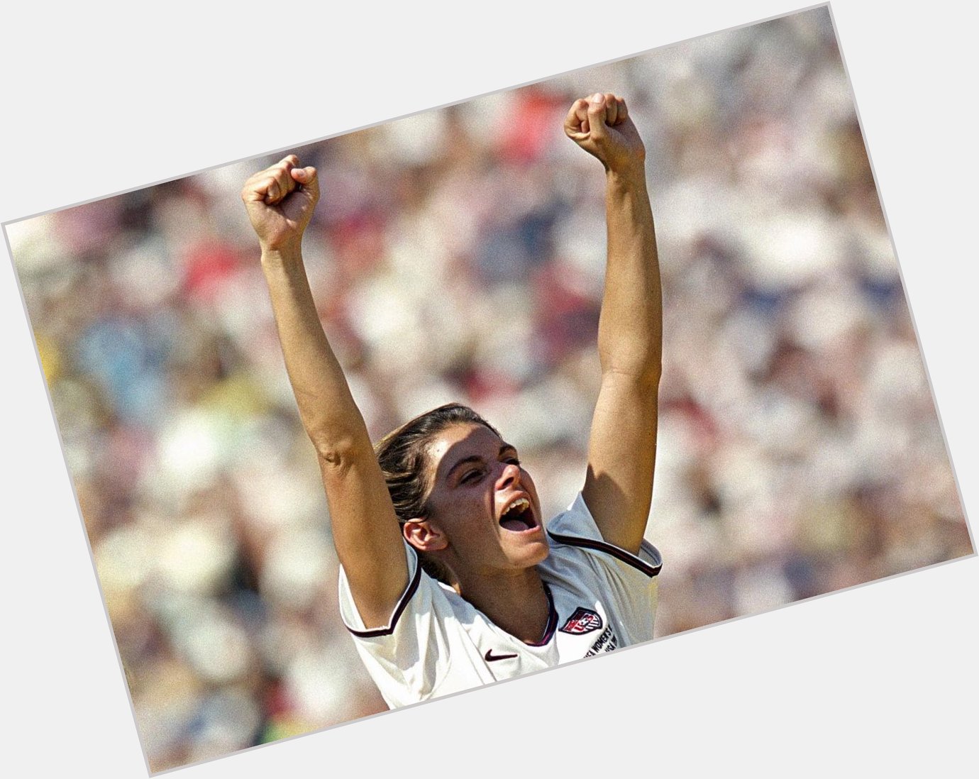 Happy birthday, Mia Hamm! The two-time World Cup winner and two-time Women\s World Player of the Year turns 43 today. 