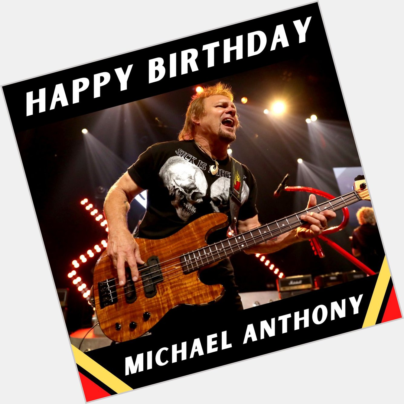 Happy Birthday to original Van Halen bassist Michael Anthony! Photo by Rich Polk/Getty Images 