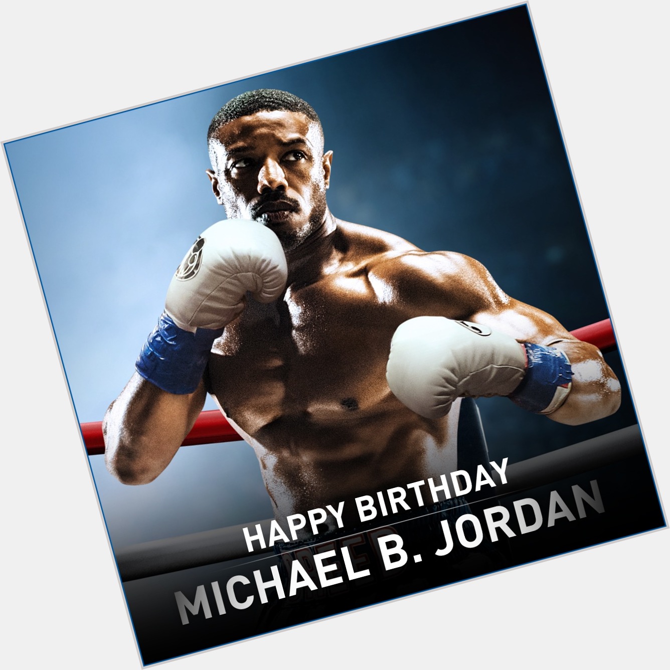 Happy Birthday to Michael B. Jordan who played Adonis Creed, in the movie Creed . 