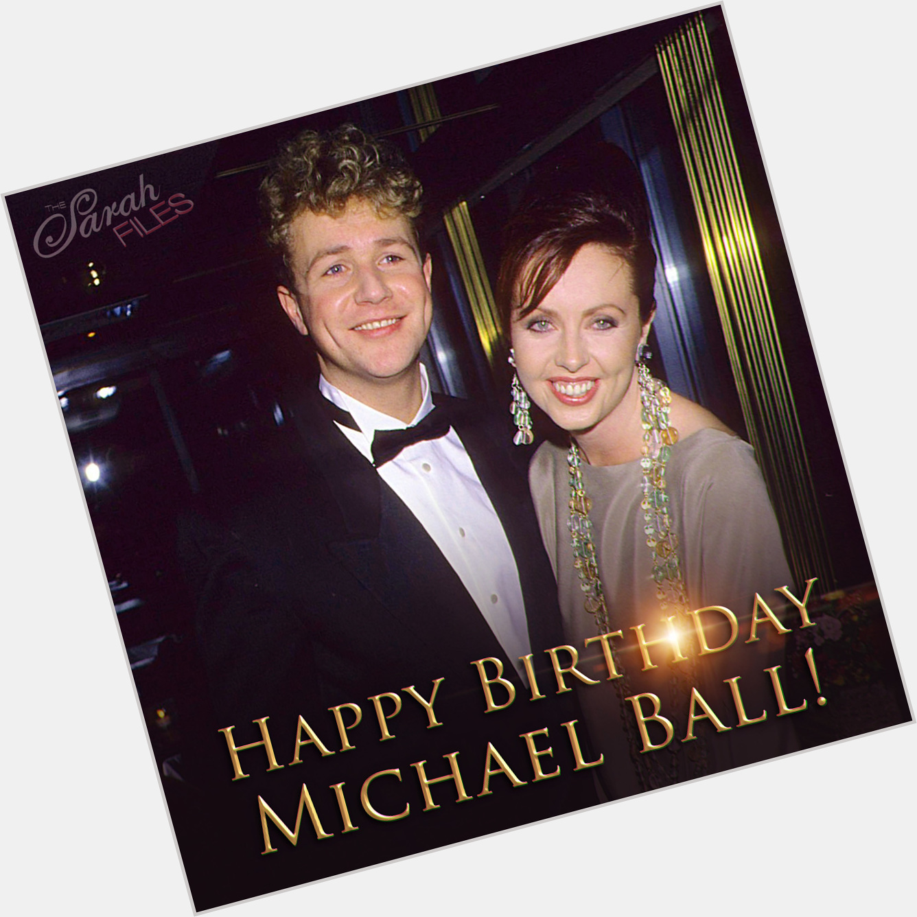 Happy birthday, Michael Ball!   