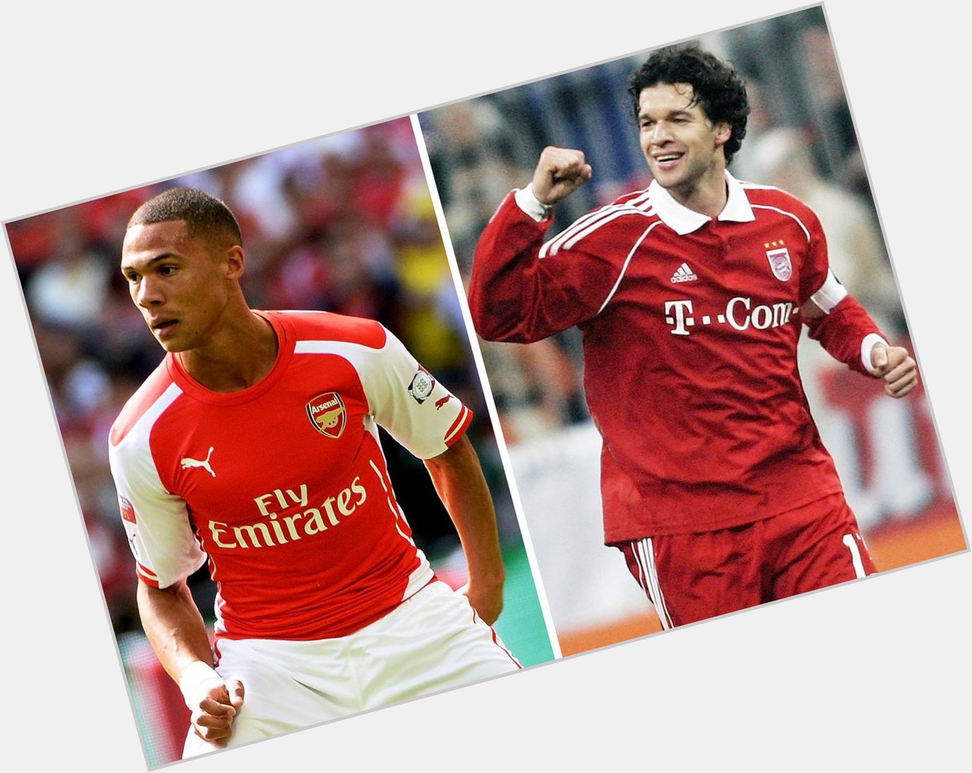 Happy birthday! To Arsenal & England star Kieran Gibbs (26), and ex-Bayern & Chelsea midfielder Michael Ballack (39). 