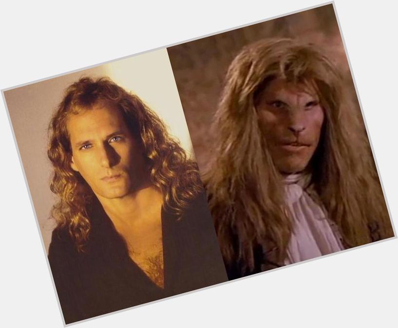 Happy Bday to the greatest mullet of the 80s...Michael Bolton seen here with his twin Vincent from Beauty & the Beast 