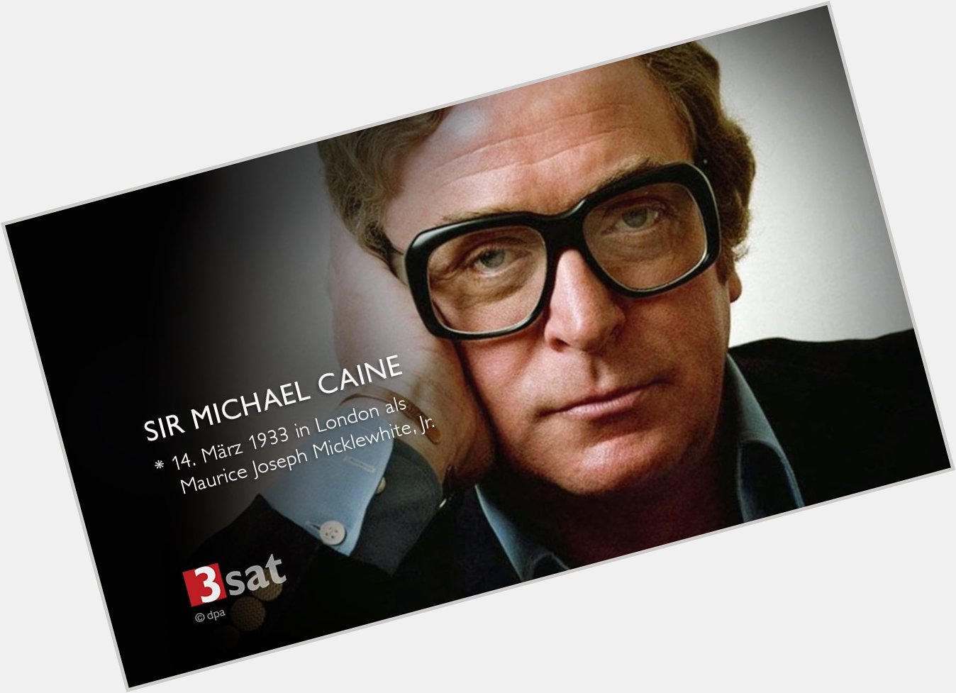 Wir lieben diese Brille! Happy Birthday, Michael Caine. 