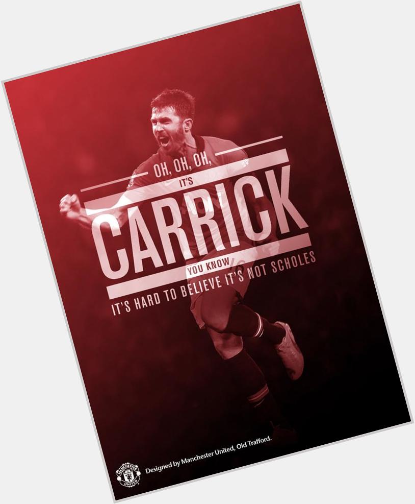   Happy birthday to Michael Carrick, who turns 33 today. We hope to see him back in action soon. 