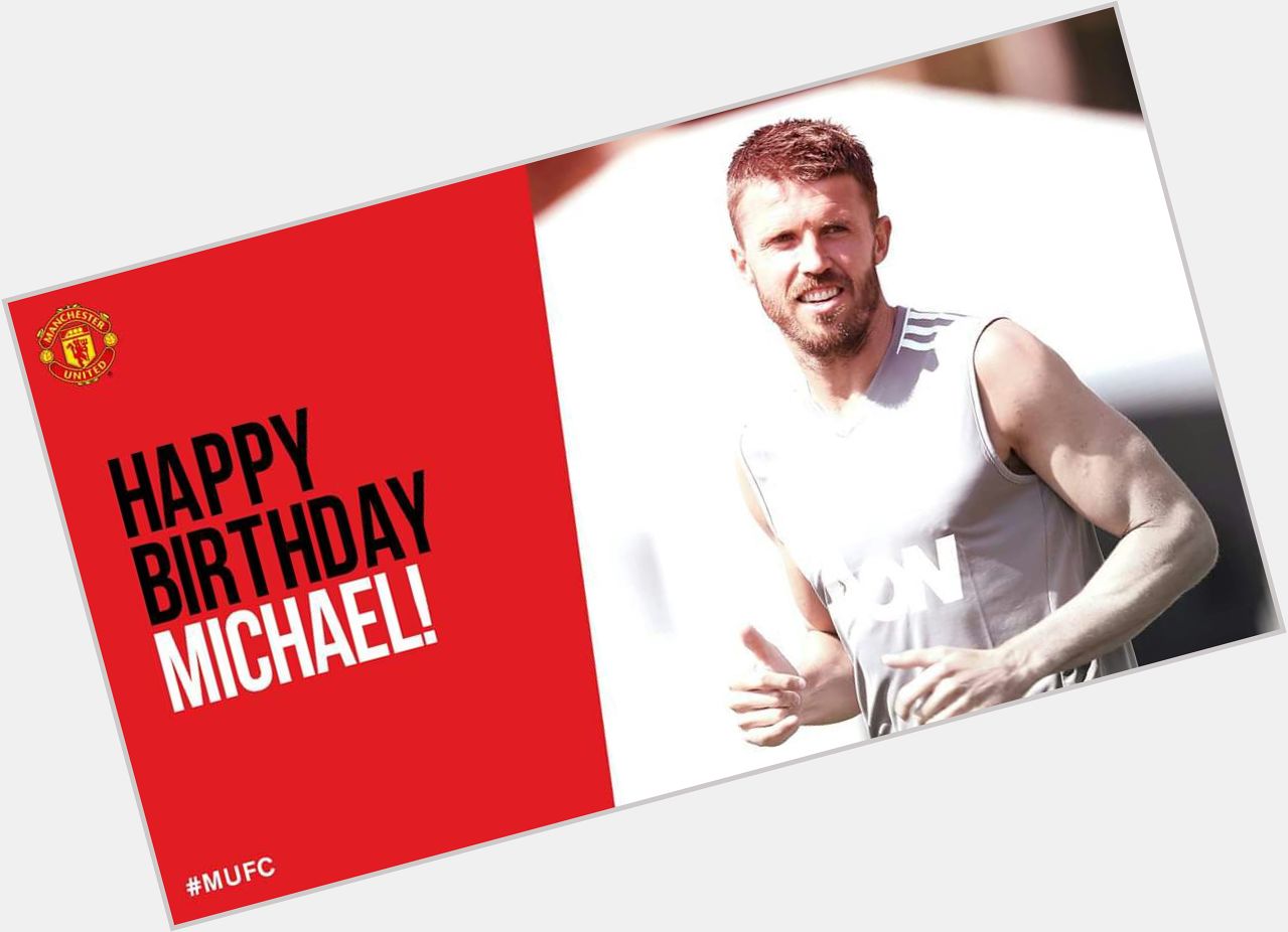 Happy birthday to the great Michael carrick Lots n lots of love from MANCHESTER UNITED fans of     