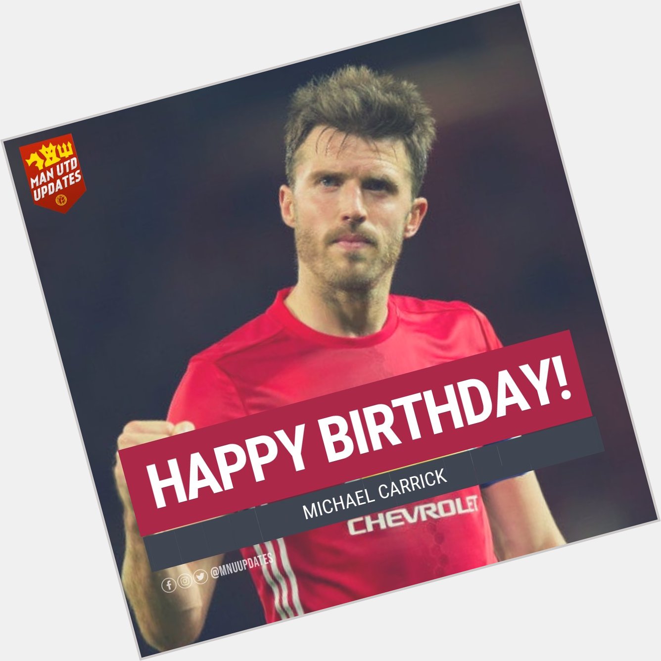 Happy 38th birthday to former captain and current first team coach Michael Carrick.   