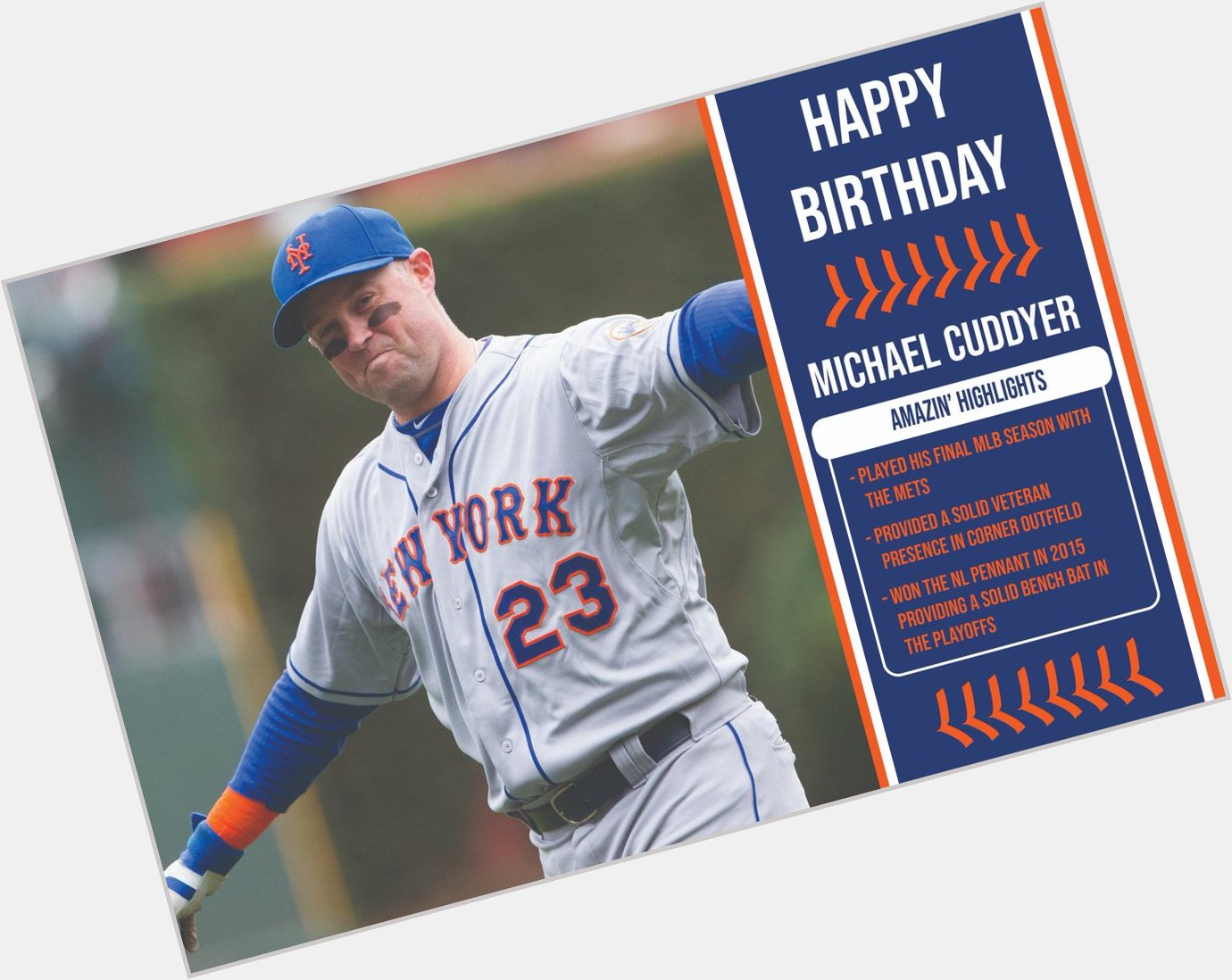  Happy Birthday to Michael Cuddyer! 