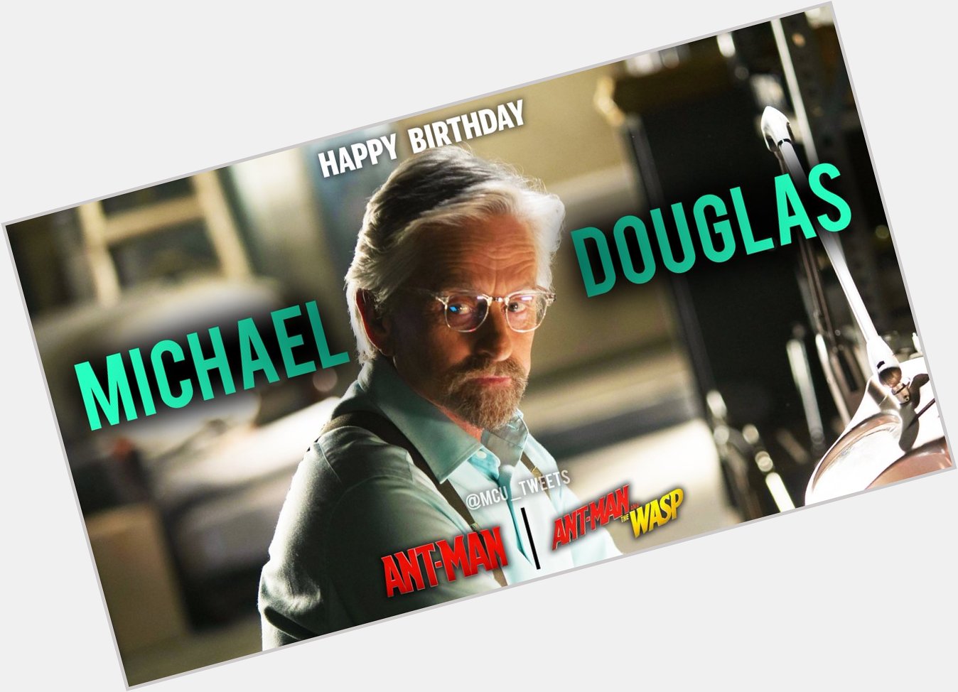 Wishing a very happy 73rd birthday to actor Michael Douglas, who plays Hank Pym in the ANT-MAN franchise! 