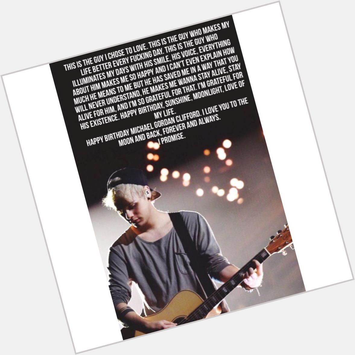 Happy birthday michael gordon clifford  