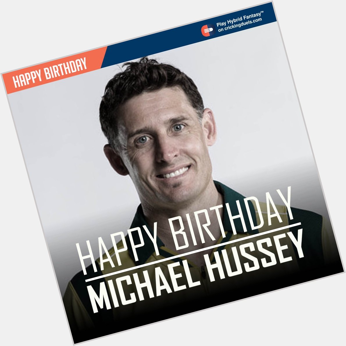 Happy Birthday Michael Hussey. The former Australian cricketer turns 42 today. 