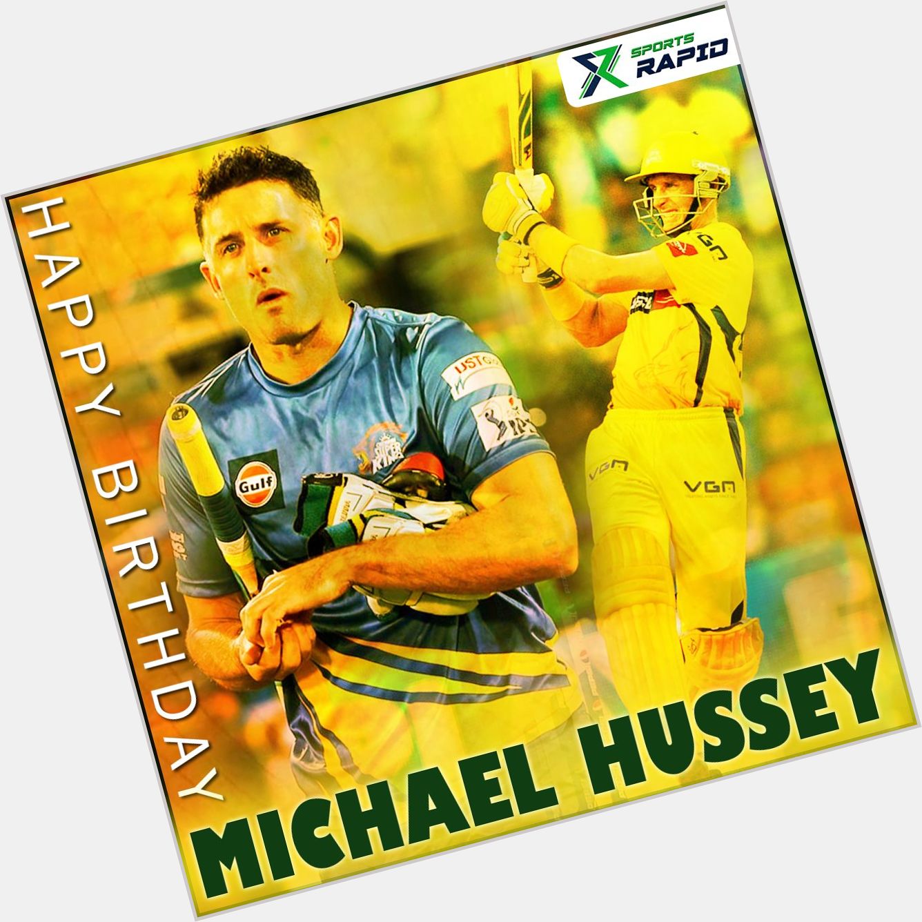 Happy Birthday to Aussie veteran Michael Hussey!    