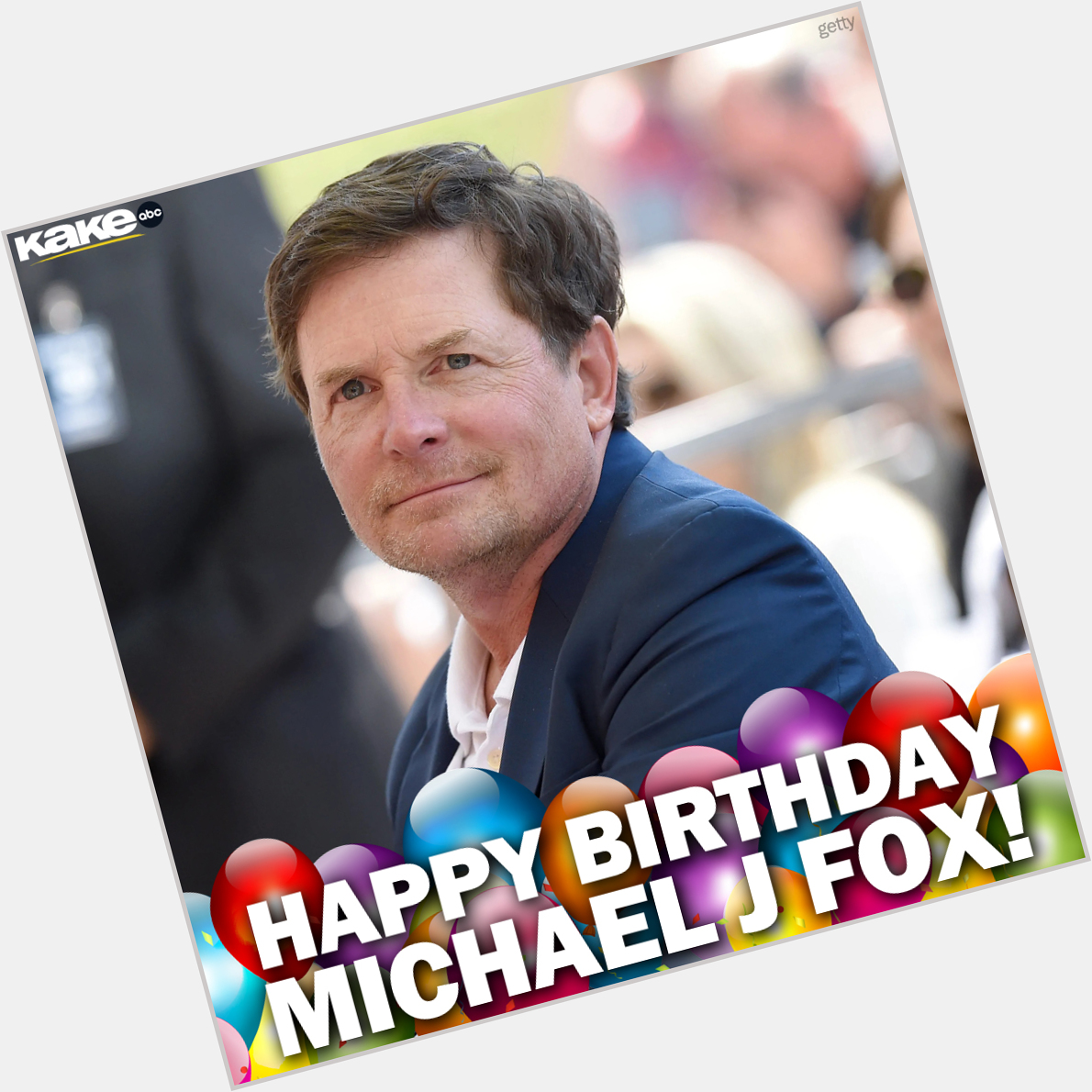 HAPPY BIRTHDAY!  Actor Michael J. Fox is 61 today.    