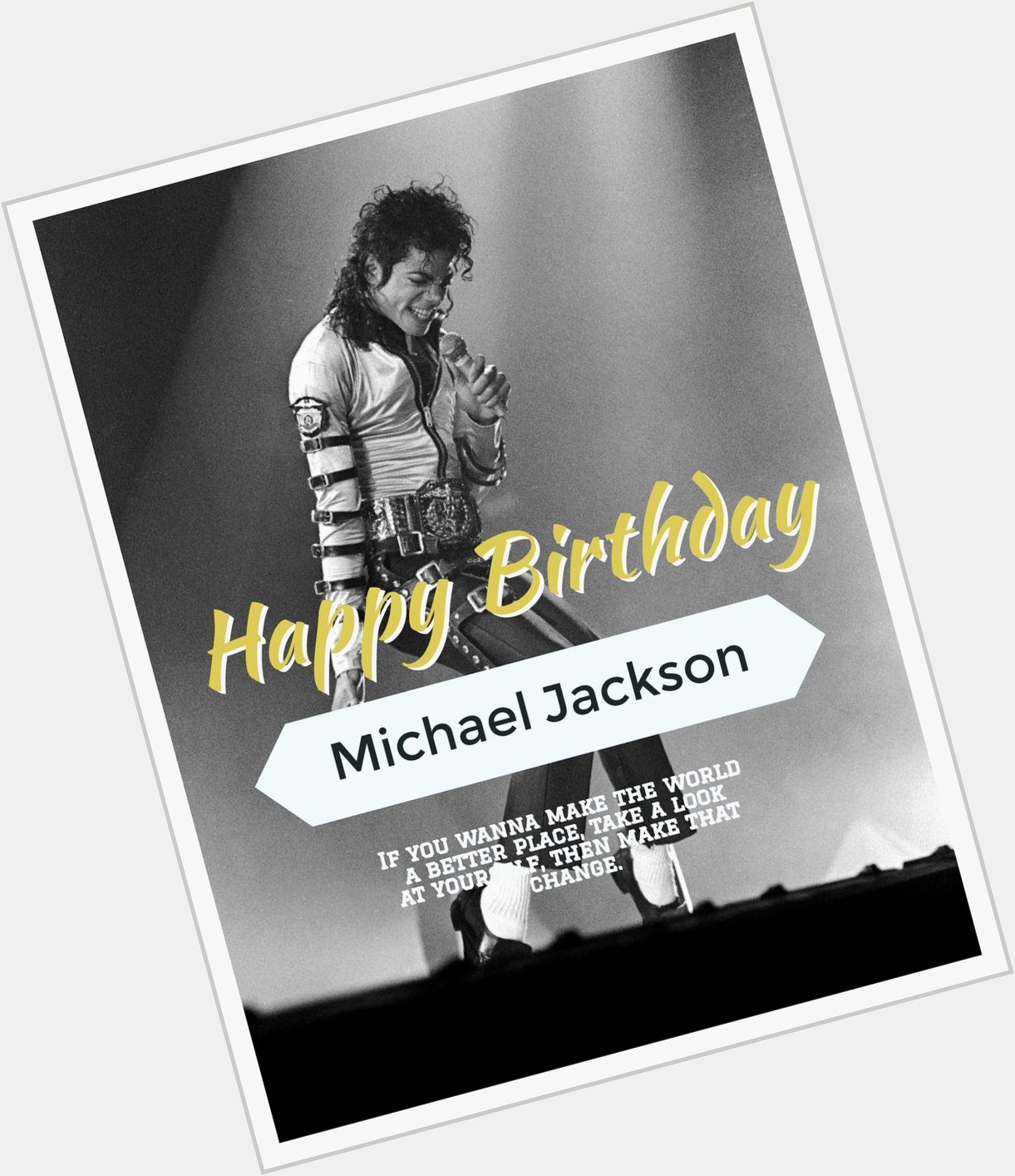 Happy 60th Birthday to The King of Pop Michael Jackson.     