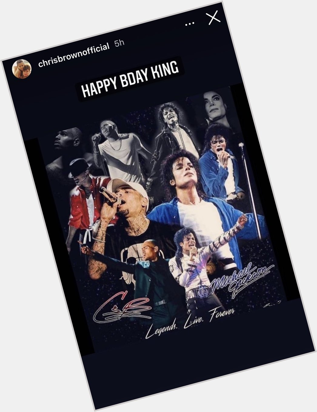 Chris Brown shares Happy Birthday post for the legend Michael Jackson 