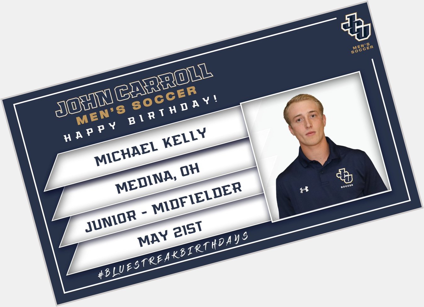 Happy Birthday to junior midfielder Michael Kelly from Medina, Ohio!     