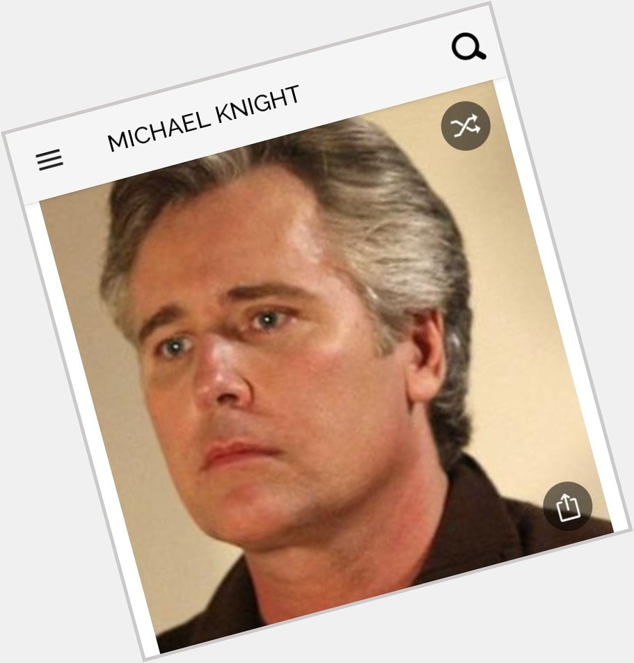 Happy birthday to this great actor.  Happy birthday to Michael Knight 