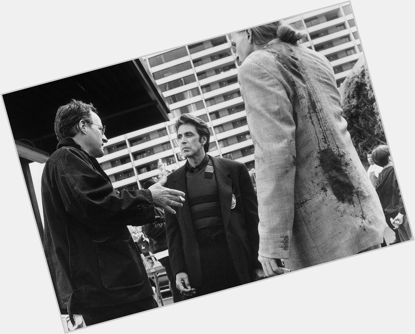 Happy Birthday, Michael Mann. Photographed here behind the scenes of his iconic crime drama HEAT. 
