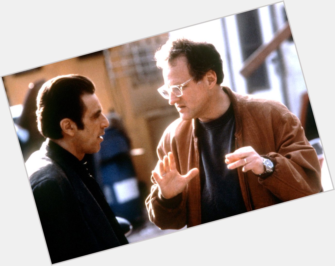 Happy 79th to birthday boy Michael Mann, seen here on the set of HEAT with Al Pacino 
