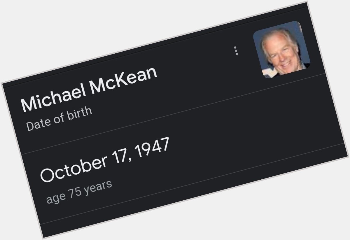 Happy Birthday to Michael McKean! 